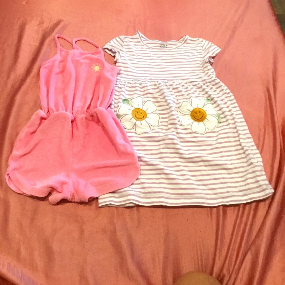 Lot of 2 Dresses Carter’s 5T & Baby Gap 4T